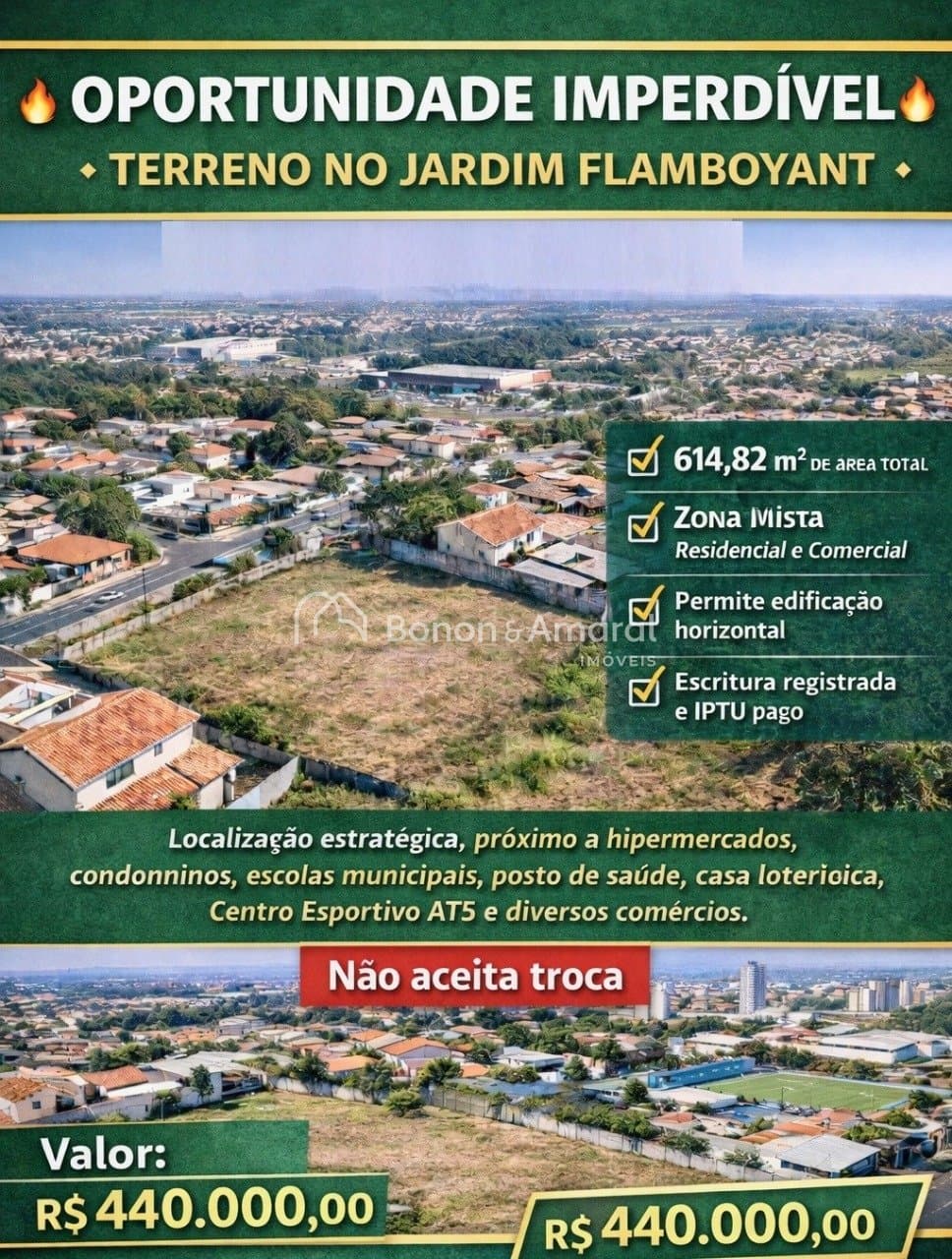 Terreno à Venda - Jardim Flamboyant em Paulínia / SP
